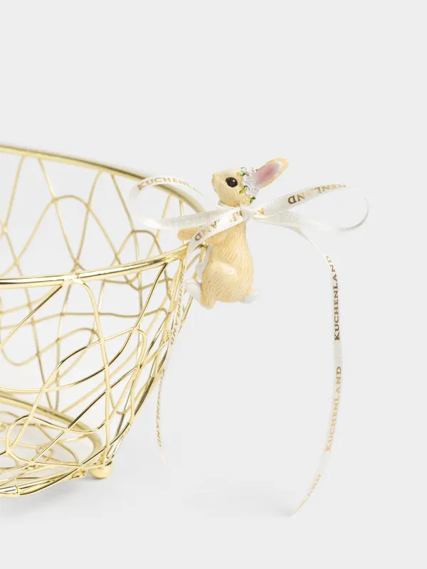 Корзина для фруктов, 25х18 см, Кролик, Twist gold, image-2