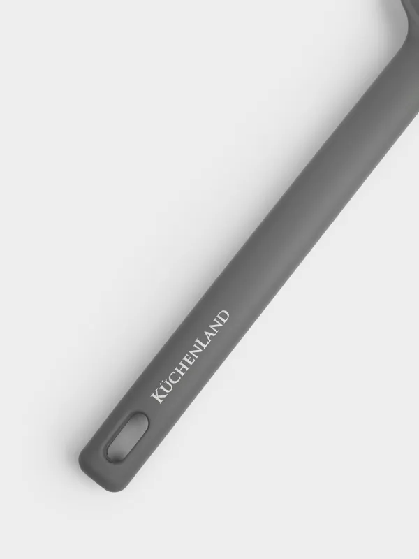 Ложка сервировочная, 28 см, силикон, серая, Grey steel, image-2