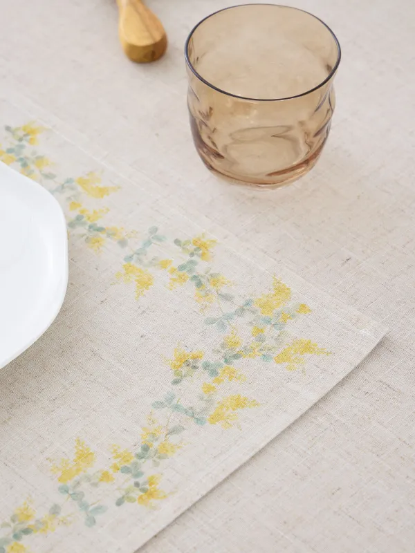 Салфетка под приборы, 30х45 см, Мимоза, Mimosa flowers, image-2