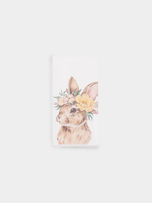 Салфетки бумажные, 33х33 см, 20 шт, Flora Easter, image-0