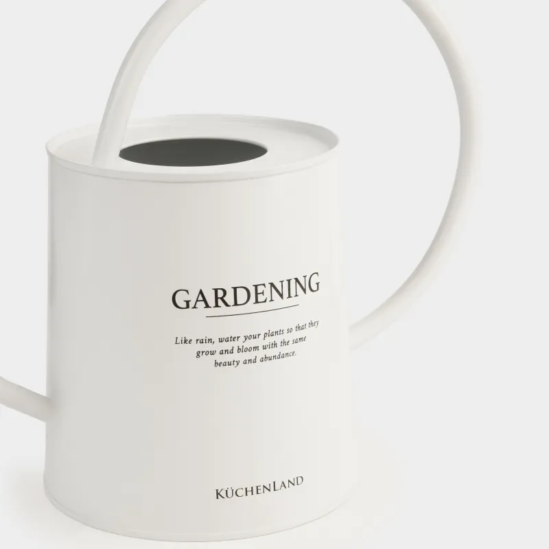 Лейка, 1,8 л, металл, молочная, Gardening, image-1