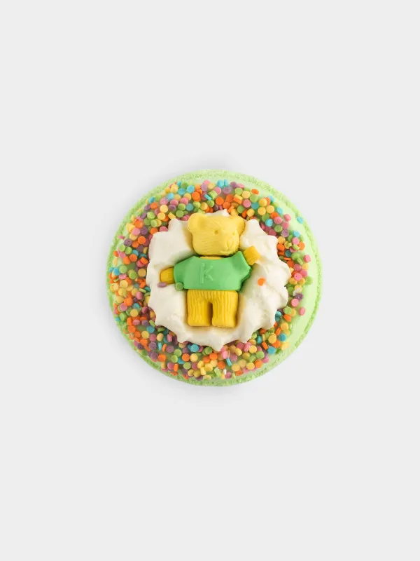 Бомбочка для ванны, с игрушкой, Зеленое яблоко, Bear, image-0