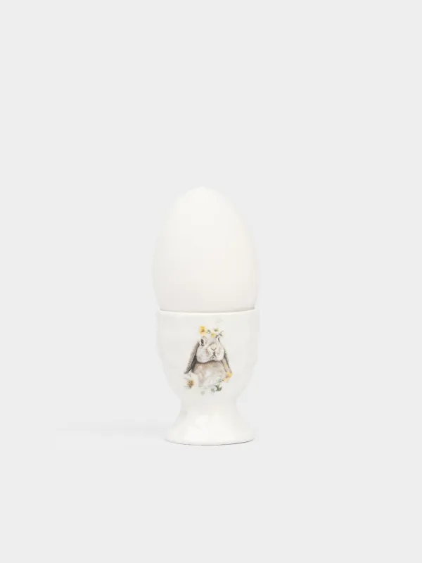 Подставка для яйца, 6 см, Кролик с цветами, Natural Easter, image-4