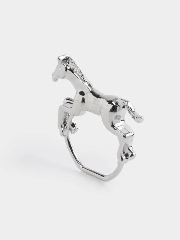 Кольцо для салфеток, Лошадка, Horse silver, image-0