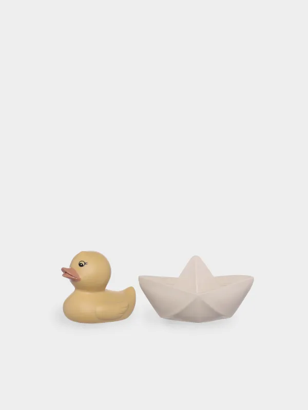 Набор игрушек для купания, 2 предмета, Уточка/Лодка, Kiddy, image-0
