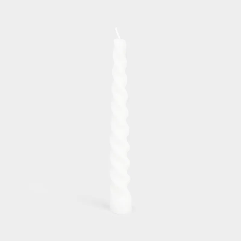 Свеча, 20 см, тонкая, Спираль, Spiral shape