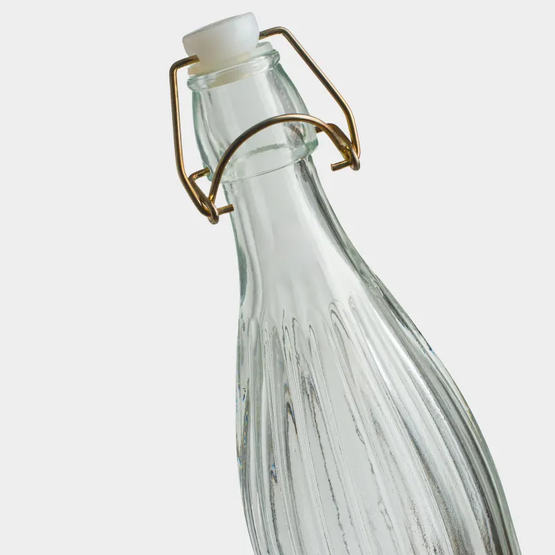 Бутылка для масла или уксуса, 1 л, с клипсой, Ribby gold, image-2