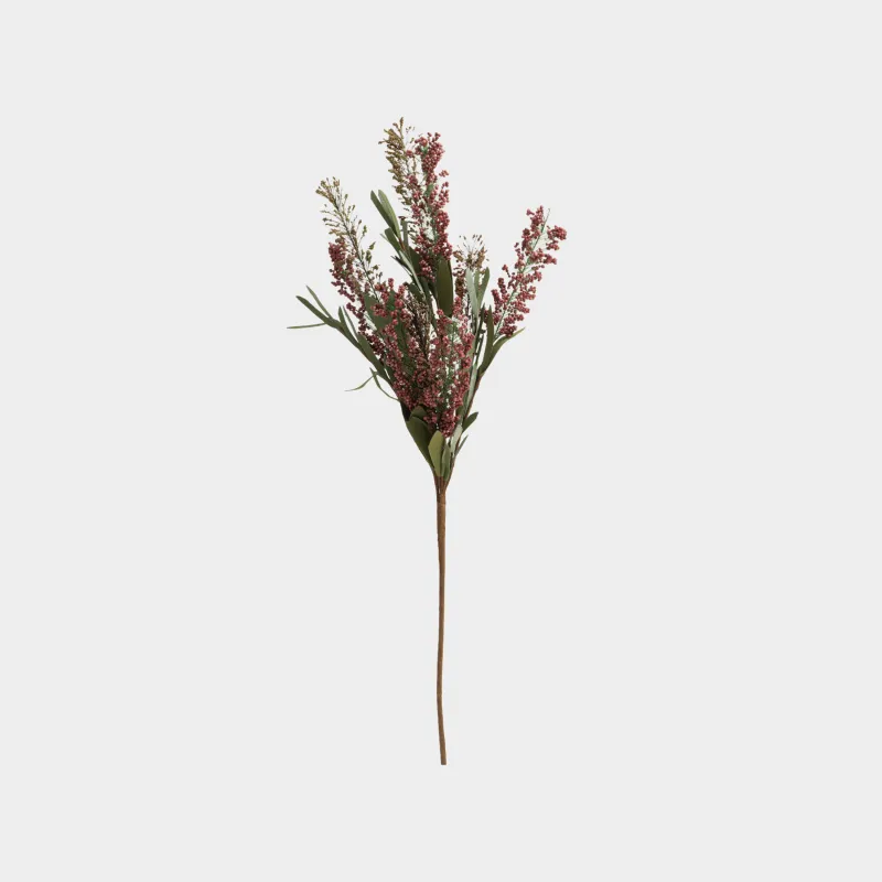Ветка декоративная, 71 см, Бордовые ягоды на ветке, Grand garden decor