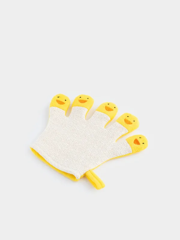 Мочалка-варежка для тела, Утки, Duck yellow, image-2