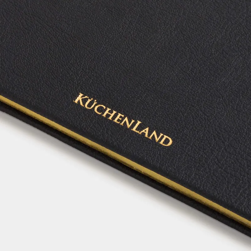 Блокнот для записей, 15х20 см, 80 л, с ручкой, черный, Stationery black, image-5