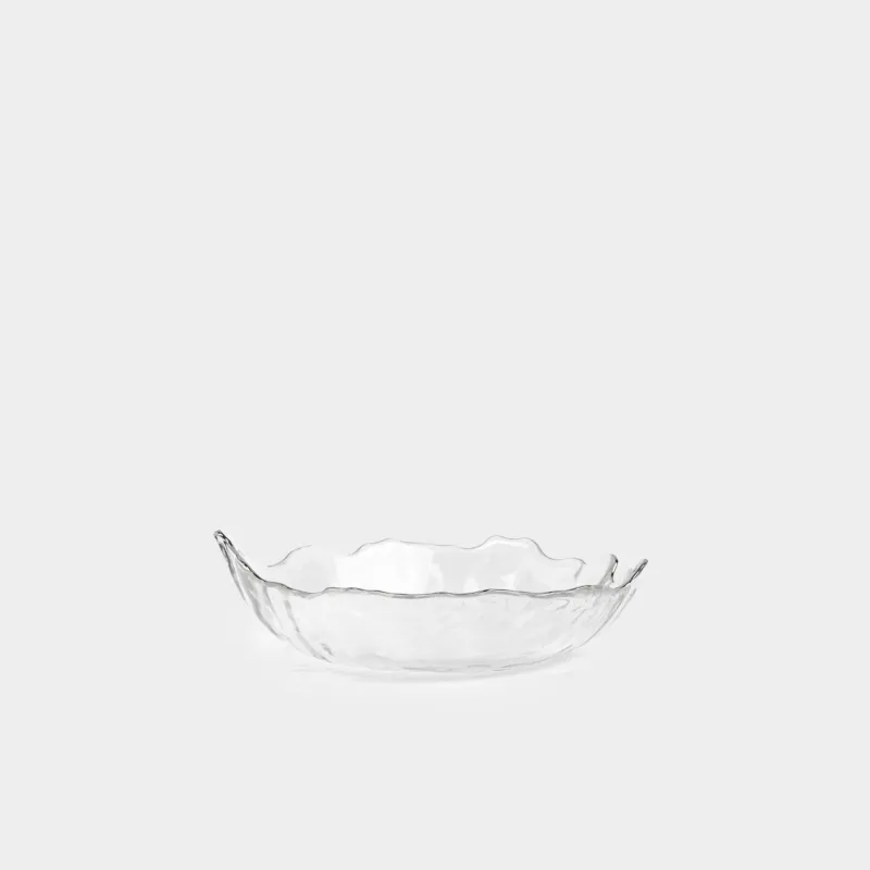 Салатник, 19х15 см, с серебристым кантом, Nautilus silver