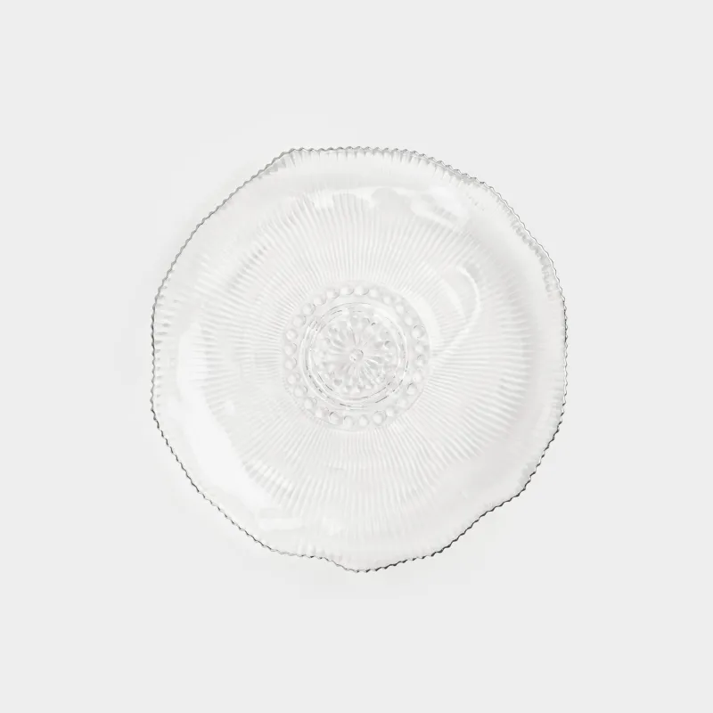 Блюдо, 30х3 см, с серебристым кантом, Argos silver
