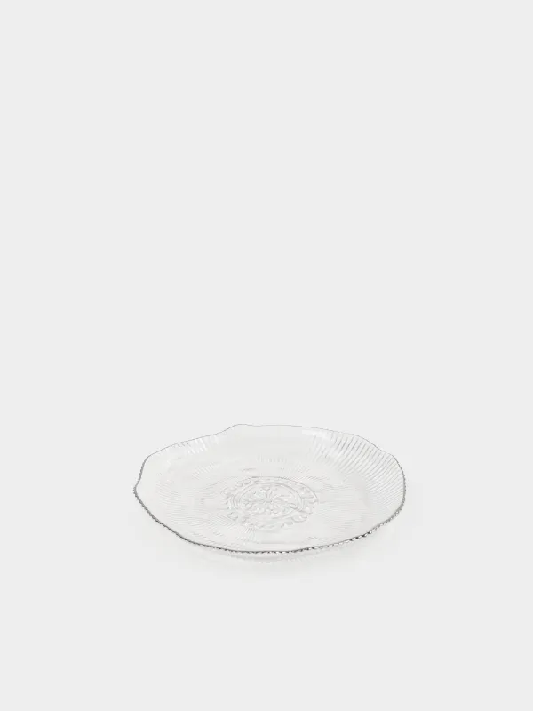 Тарелка обеденная, 27 см, с серебристым кантом, Argos silver, image-1