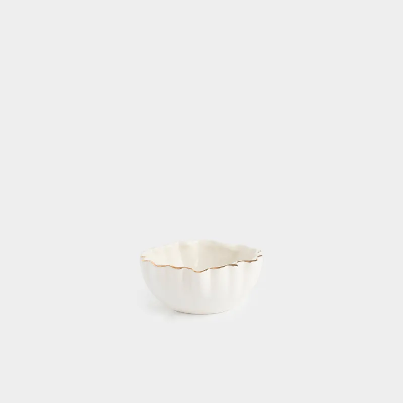 Пиала, 12х5 см, Мятый эффект, Crumple gold