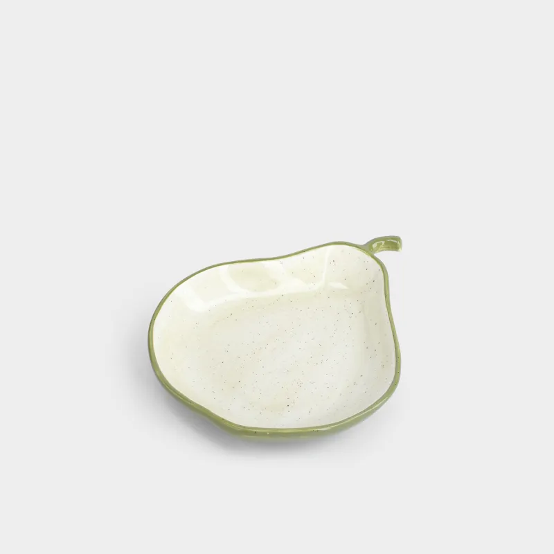 Блюдо, 20х16х4 см, в крапинку, Груша, Crumple fruits