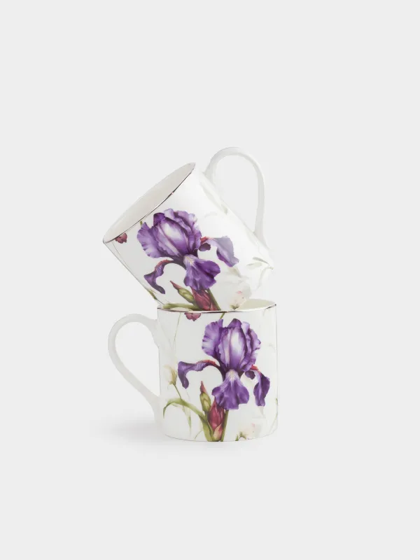 Кружка, 380 мл, 2 шт, Ирис, Antarctica Flowers, image-0