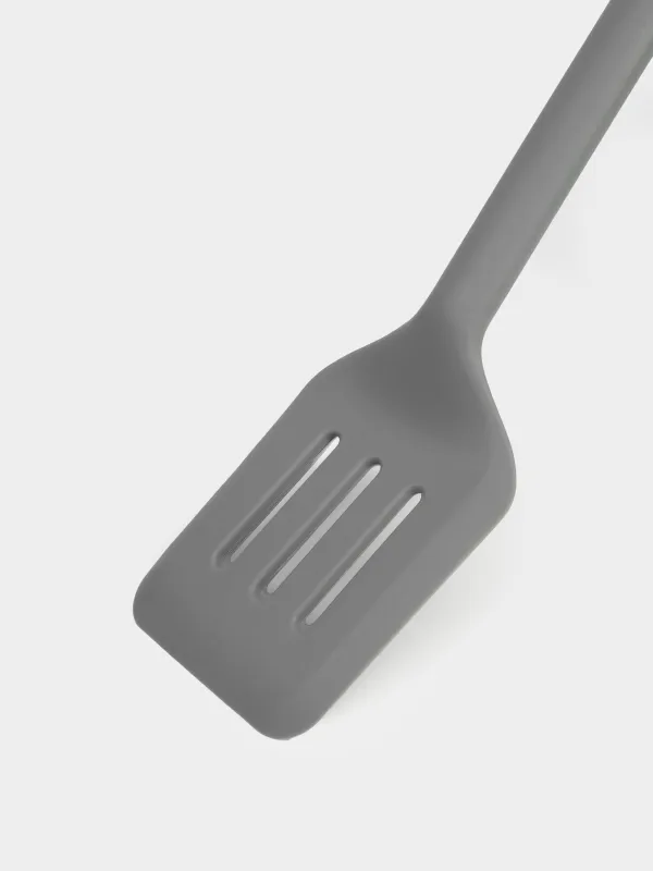 Лопатка, 30 см, с прорезями, Grey steel, image-3