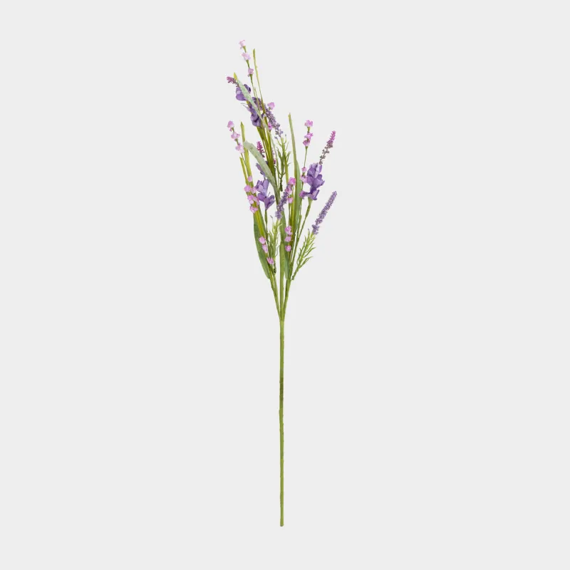 Ветка декоративная, 86 см, Фиолетовые колокольчики, Flower garden