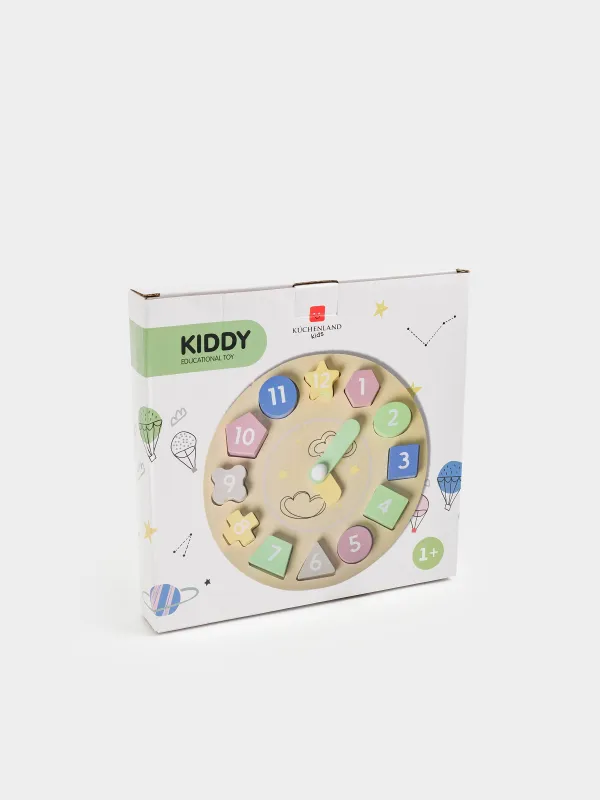 Игрушка-сортер, 22 см, развивающая, Часы, Kiddy, image-5