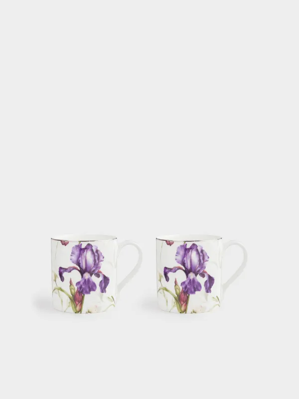 Кружка, 380 мл, 2 шт, Ирис, Antarctica Flowers, image-1