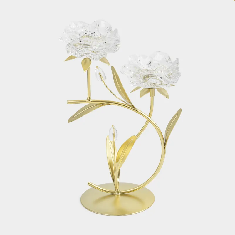Подсвечник, 30 см, для чайных свечей, Цветы, Fantastic flowers