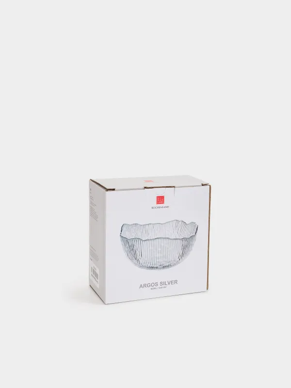 Пиала, 13х6 см, с серебристым кантом, Argos silver, image-4