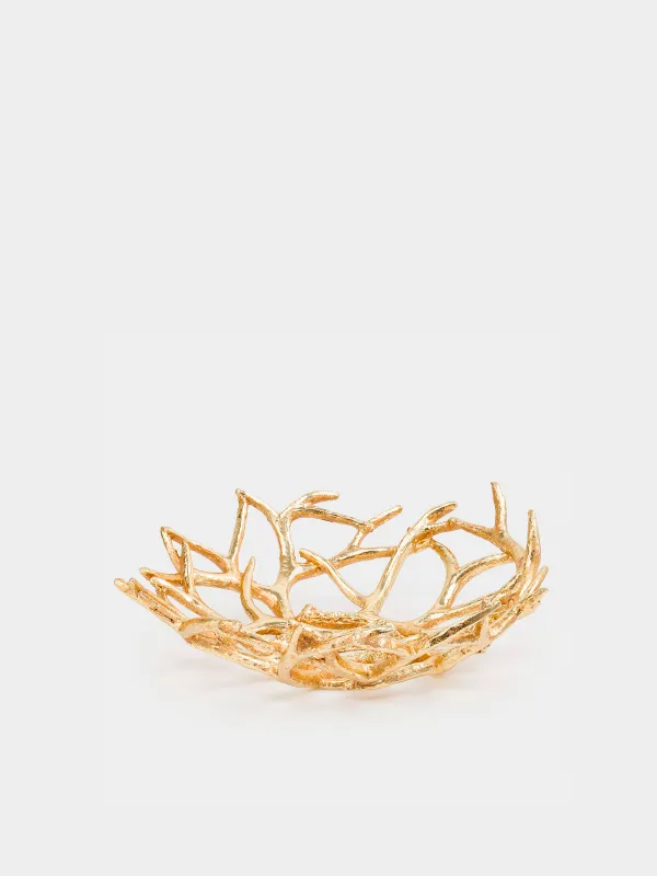 Блюдо декоративное, 32х12 см, Рога оленя, Deer, image-1