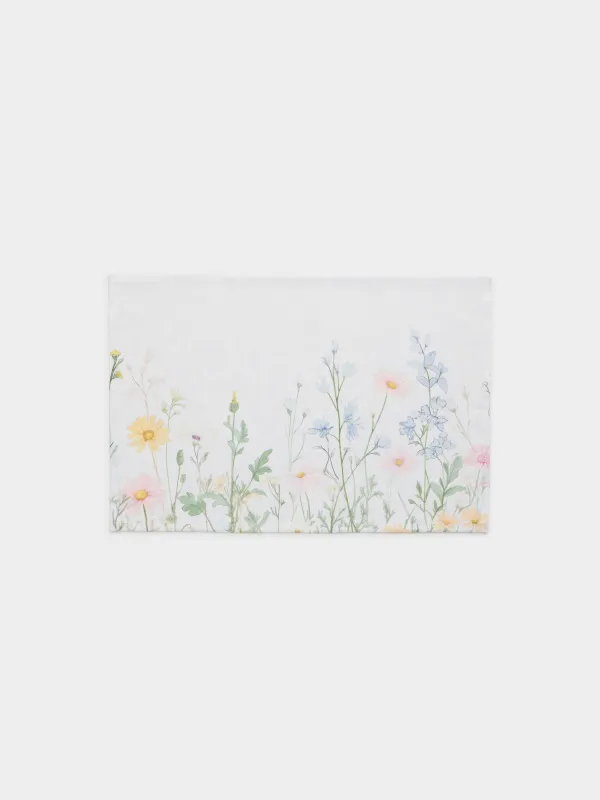 Салфетка под приборы, 30х45 см, из жаккарда, Полевые цветы, Petals serenity, image-0