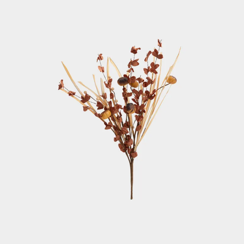 Ветка декоративная, 50 см, Осенние листья и тыквы, Meadow decor