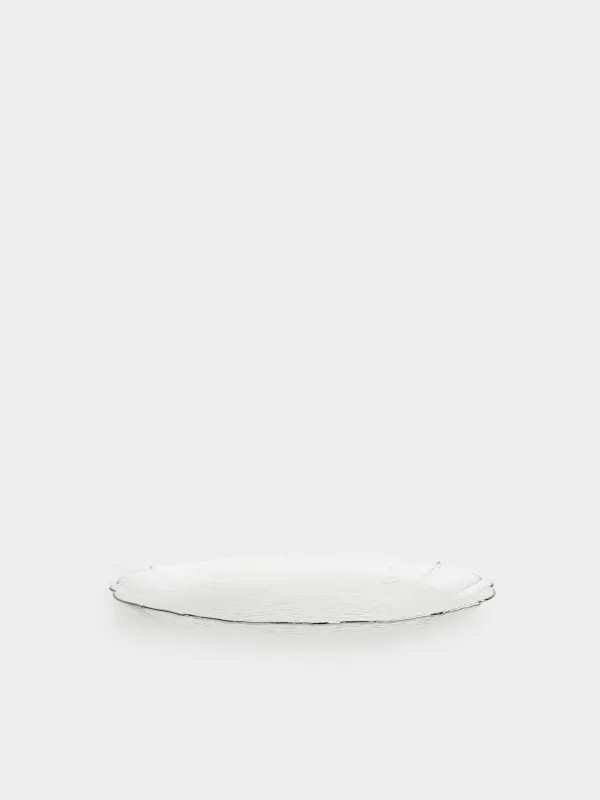 Тарелка подстановочная, 33 см, с серебристым кантом, Nautilus silver, image-1