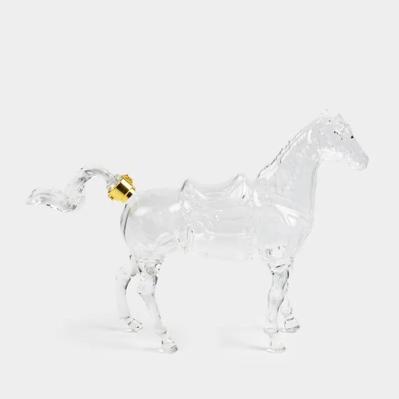 Декантер, 1 л, стекло/металл, Лошадь, Horse