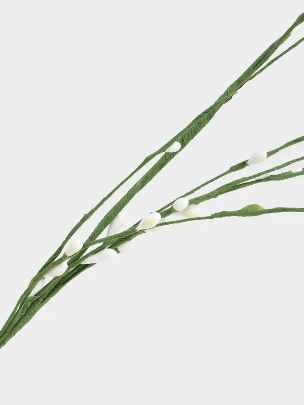 Ветка декоративная, 70 см, Белые ягоды, Willow decor, image-2