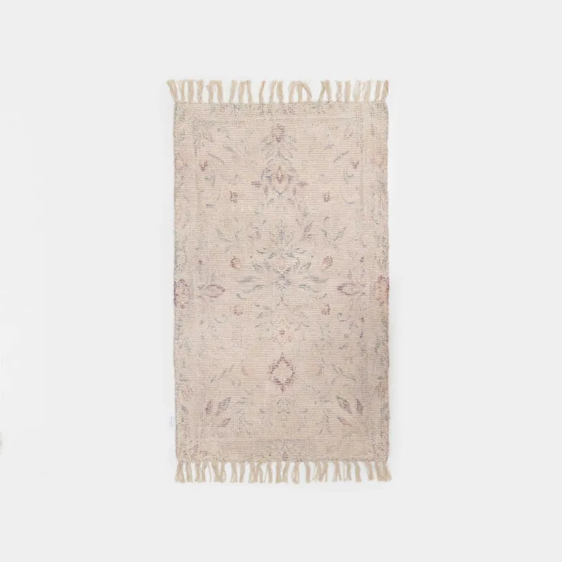 Коврик, 70х115 см, с бахромой, Цветы, Print