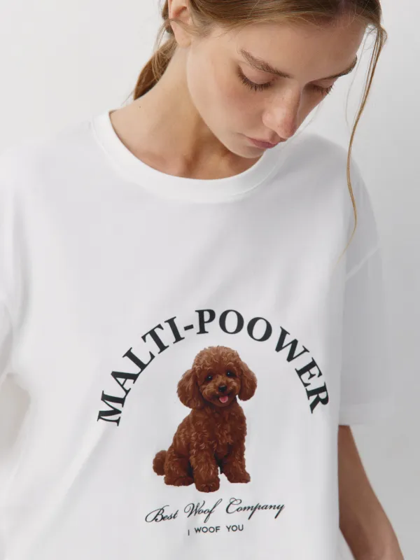 Футболка с принтом "Мальтипу" Annele, image-2