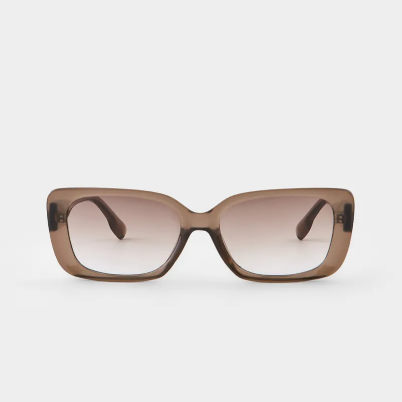 Очки солнцезащитные, пластик, прямоугольные, коричневые, Eyewear
