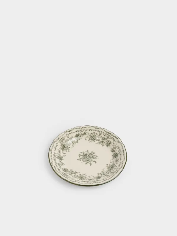 Тарелка закусочная, 22 см, Зеленые цветы, Green lace, image-1