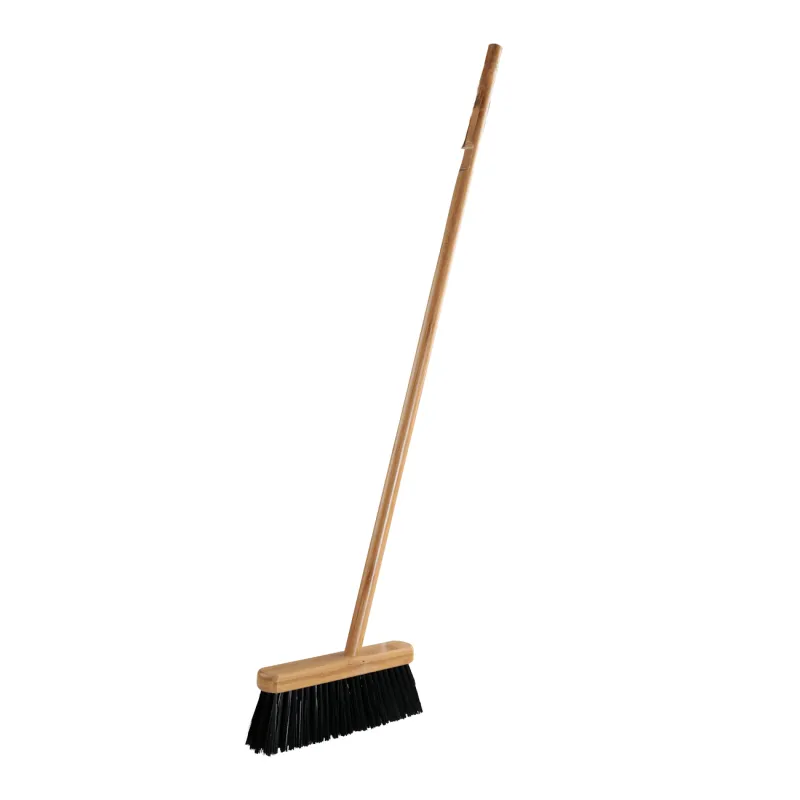 Щетка для мусора, с совком, 93 см, пластик/бамбук/сталь, черная, Black clean, image-2