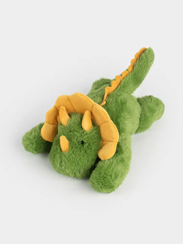 Игрушка, 30 см, мягкая, полиэстер, зеленая, Динозавр, Dino, image-1