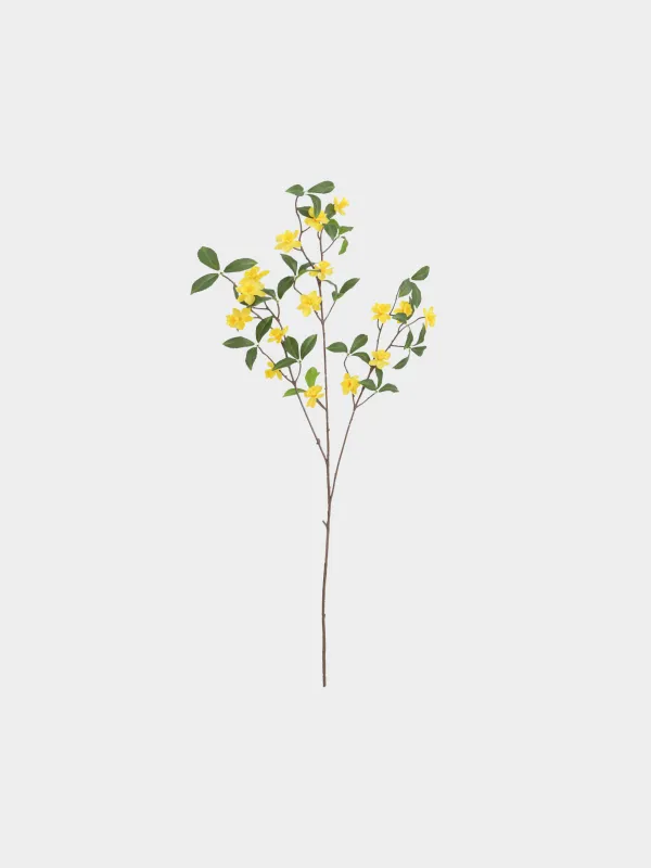 Ветка декоративная, 1 м, Желтые цветы, Flower garden, image-0