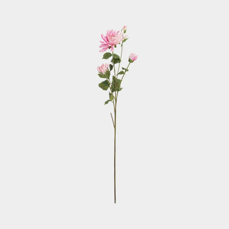 Ветка декоративная, 85 см, Бело-розовый георгин, Flower garden