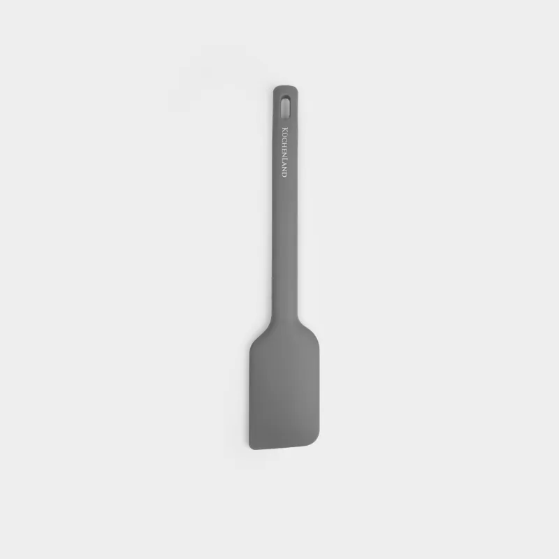 Лопатка-шпатель, 28 см, силикон, серая, Grey steel