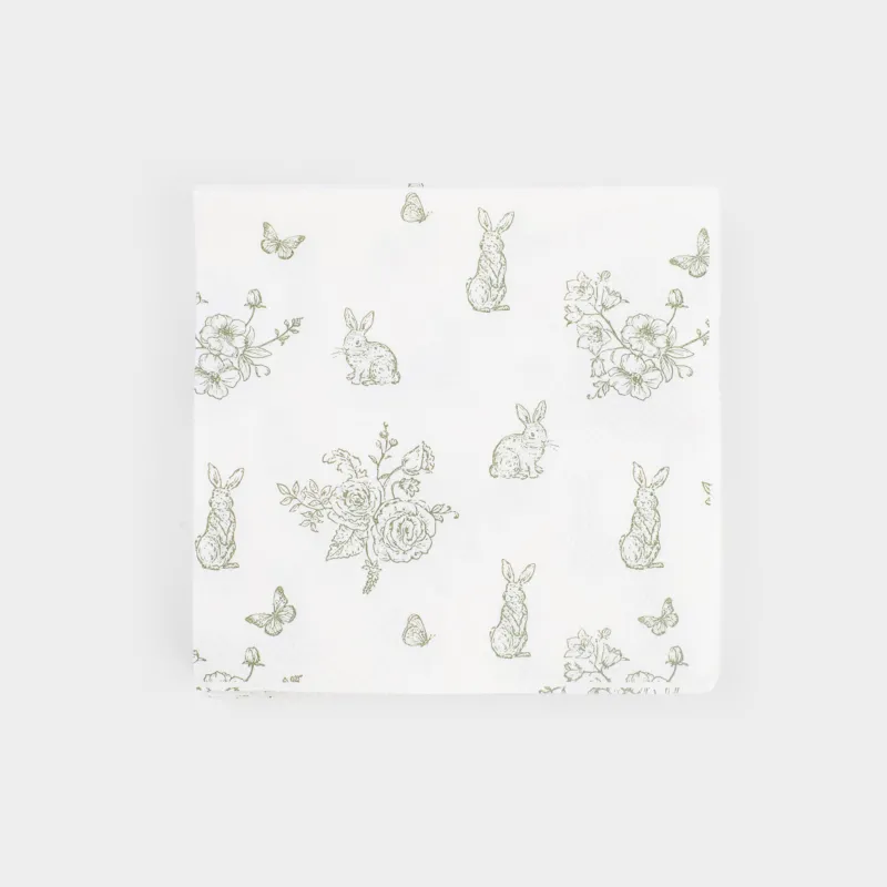Салфетки бумажные, 21х21 см, 20 шт, Easter lace