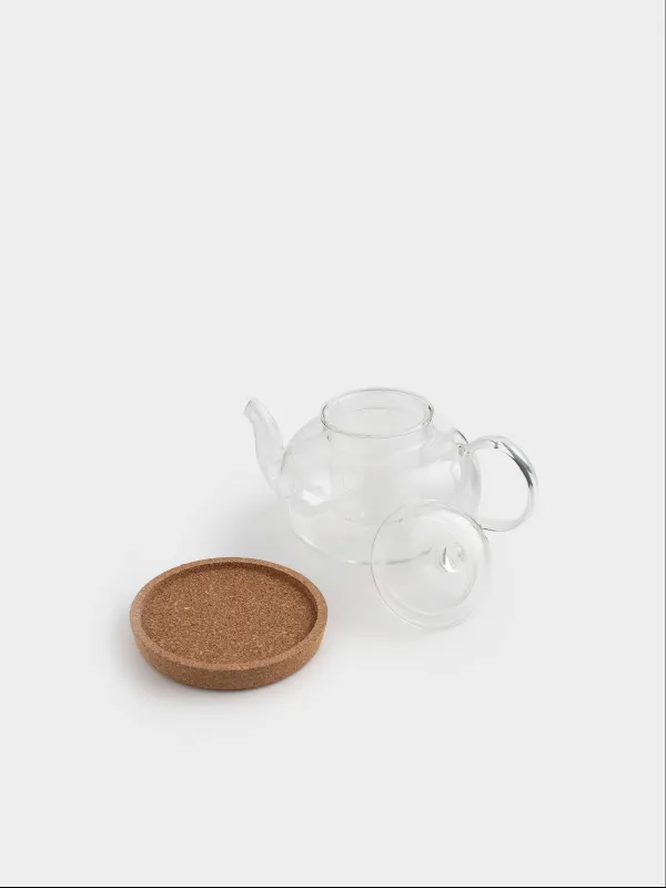 Чайник заварочный, 800 мл, на подставке, Clear cork, image-4