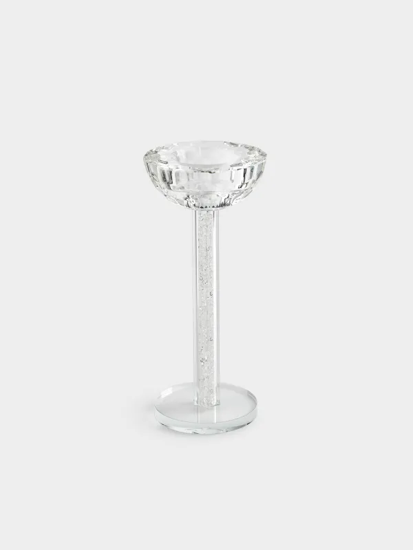Подсвечник, 18 см, для чайной/тонкой свечи, Кристалл, Crystal, image-1