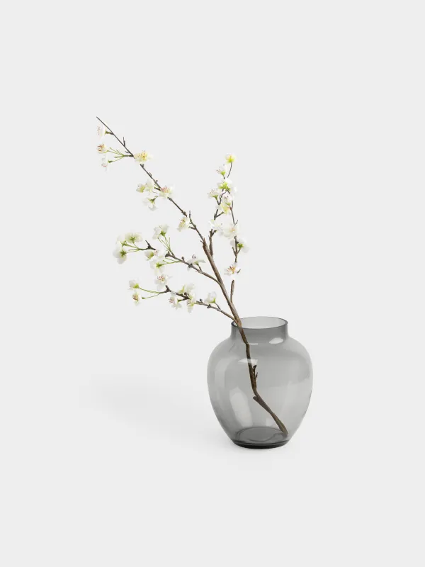 Ваза для цветов, 23 см, Clear grey, image-4