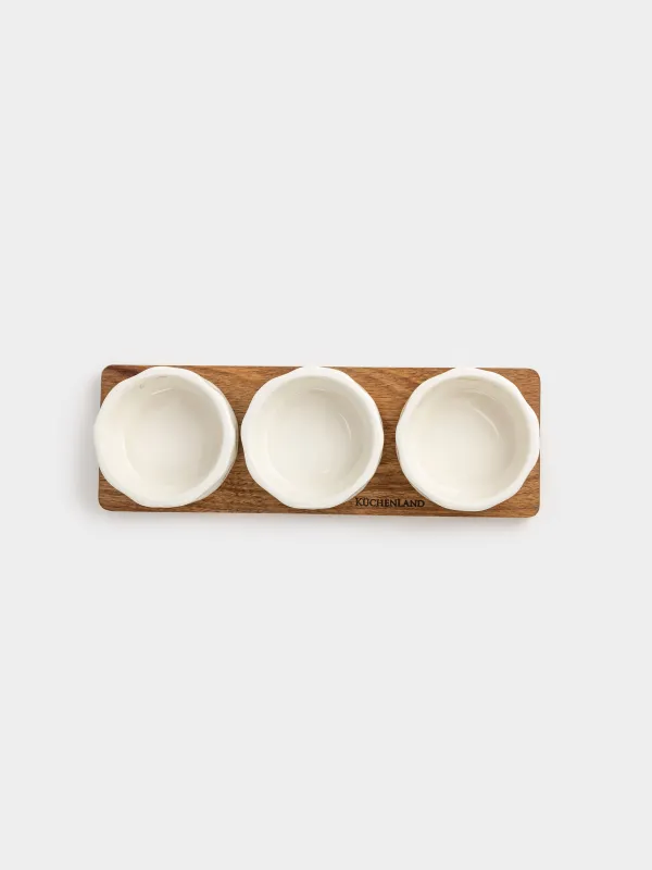 Набор для закусок, на подставке, Мятый эффект, Crumple kitchen, image-4