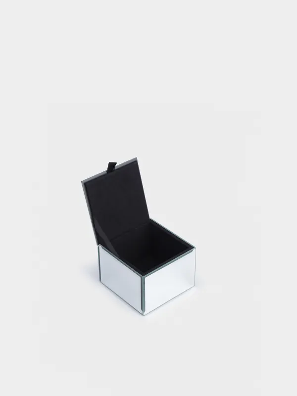 Шкатулка для украшений, 9х9 см, стекло, зеркальная, Glossy, image-3