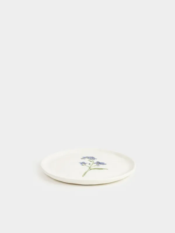 Тарелка закусочная, 19 см, Незабудка, Crumple flower, image-1