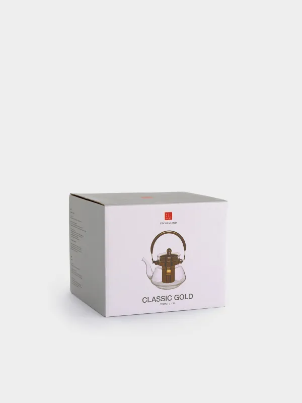 Чайник заварочный, 1,3 л, Classic gold, image-5