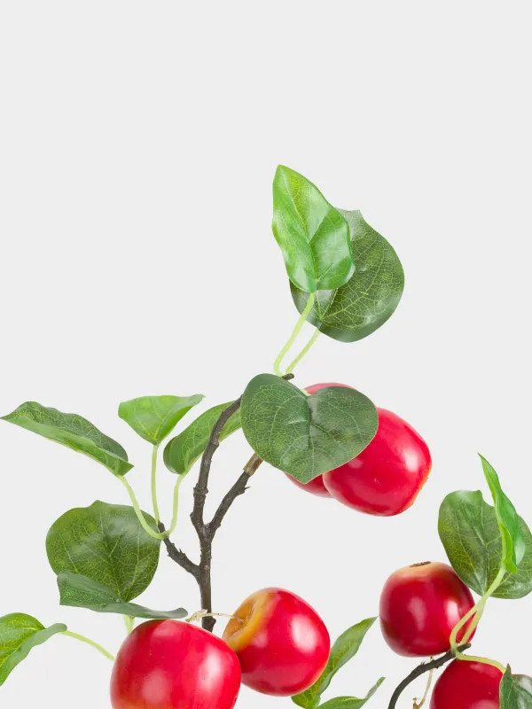 Ветка декоративная, 80 см, Красные яблоки, Fruit decor, image-3